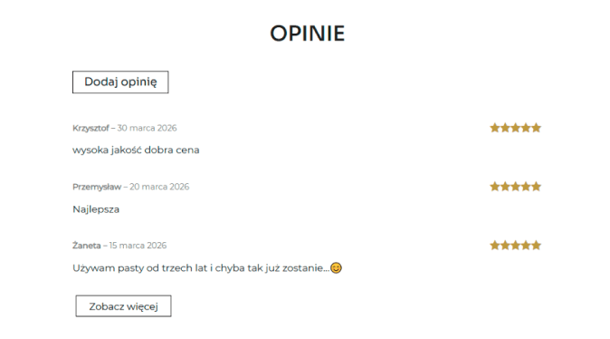 Dedykowany moduł punktów za opinie